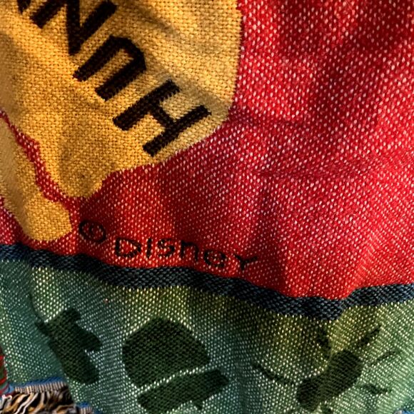 VTG Disney Winnie the Pooh Tapestry Throw Blanket Beacon Made in the  USA - Picture 5 of 10